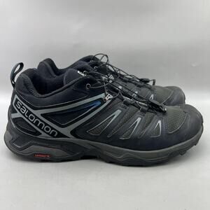 Salomon X Ultra 3 Hiking Shoes Men Size 9 Black Contagrip Comfort Low Sneakers